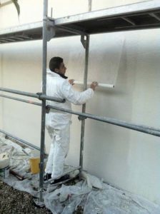 3-pose de la toile