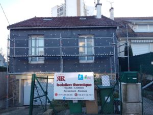 2- pose de l'isolant et chevillage