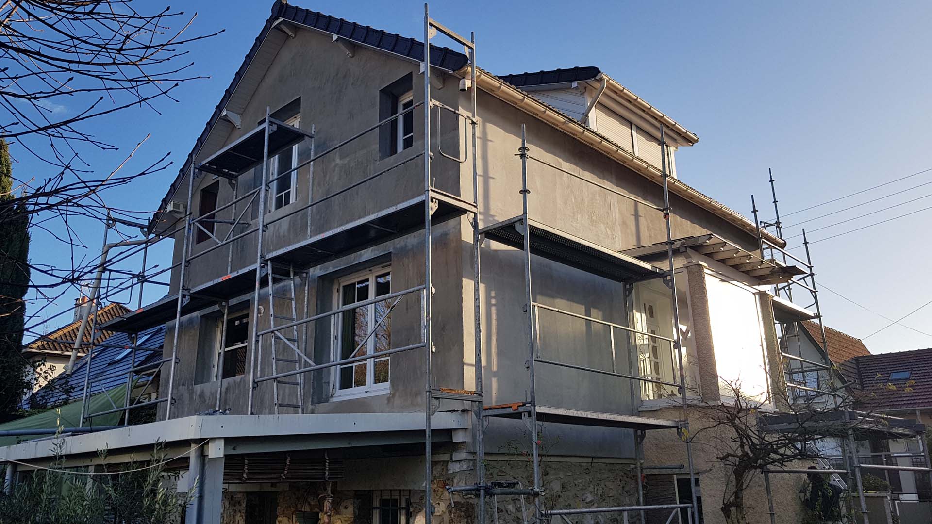 6 - Application du sous enduit