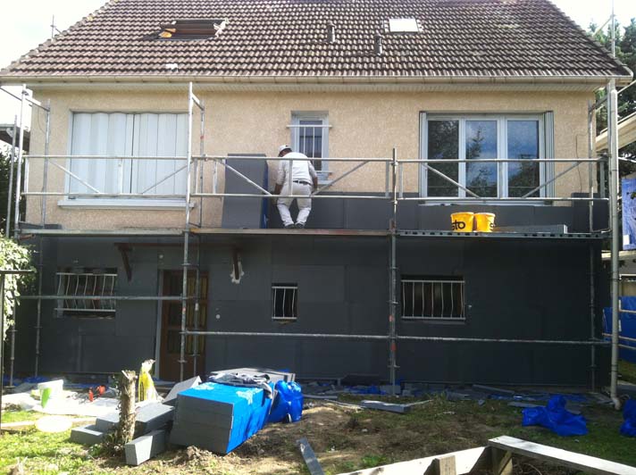 1 pose de l'isolant